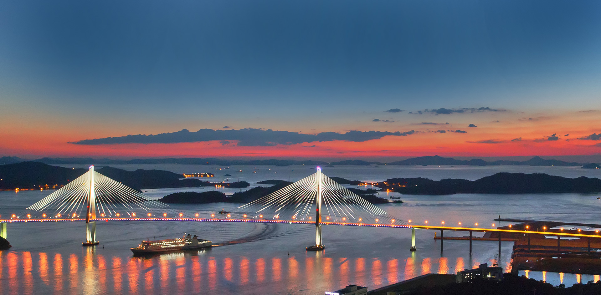 목포대교 일몰